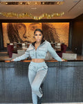 Grey jogger suit