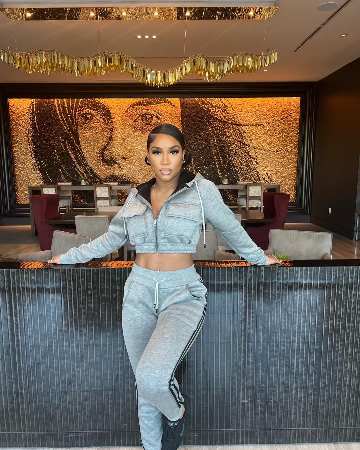 Grey jogger suit